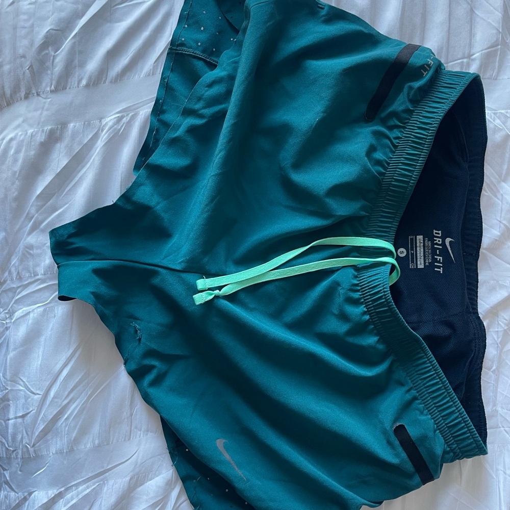 Nike Dri-FIT Dark Blue and Teal Shorts